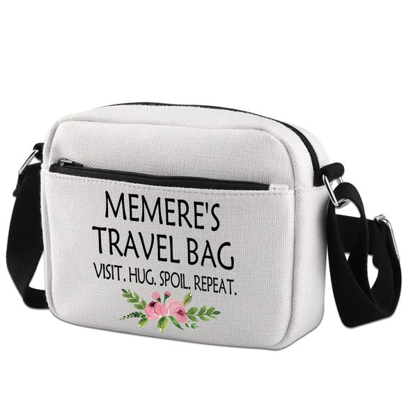 Memere Gift Memere Travel Gift Zier Canvas Crossbody Bag MotherDay ;) - Picture 1 of 7